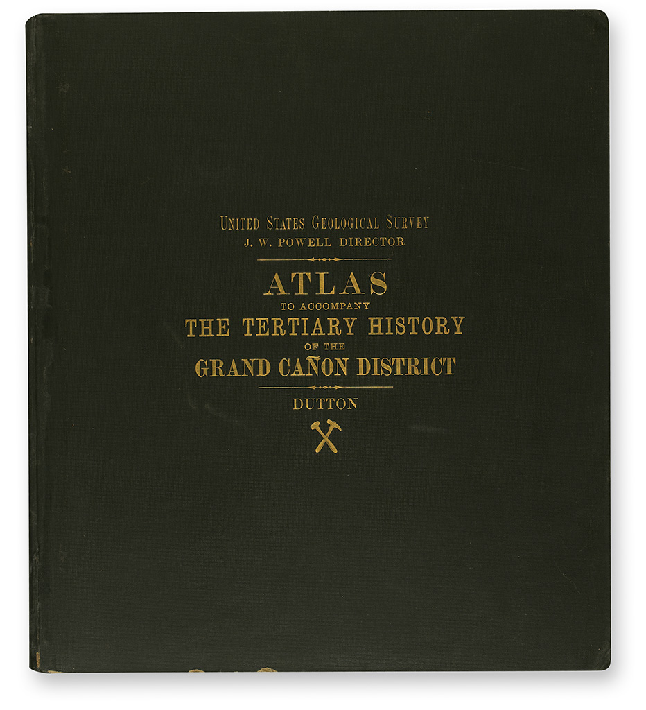 (WESTERN SURVEYS.) Dutton, Clarence. Atlas to Accompany the Tertiary History of the Grand Cañon District.
